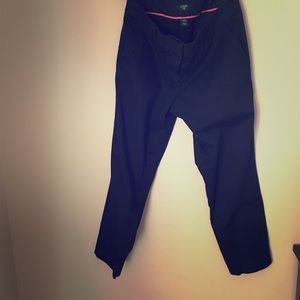 J. Crew City Fit Black cotton capris